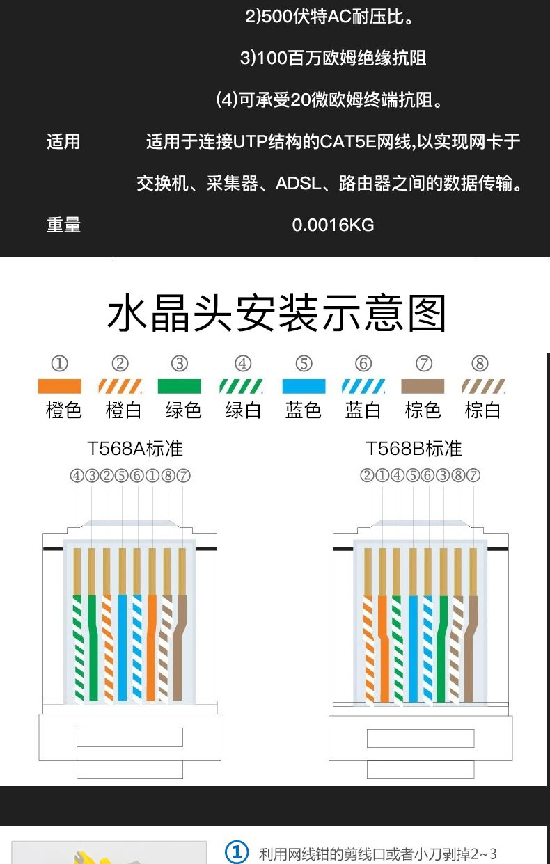 怎么做网线水晶头顺序(网线怎么接水晶头 顺序)