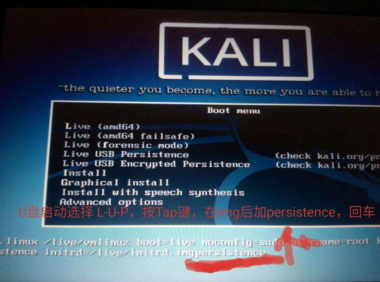 为什么不建议kali安装到u盘的简单介绍