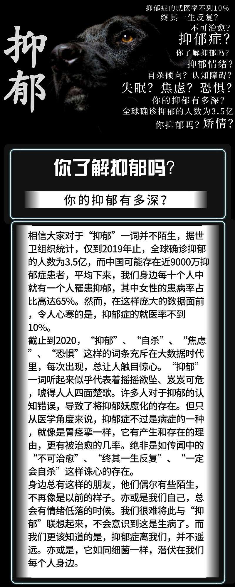 关于心理测试抑郁程度中代表抑郁症吗的信息