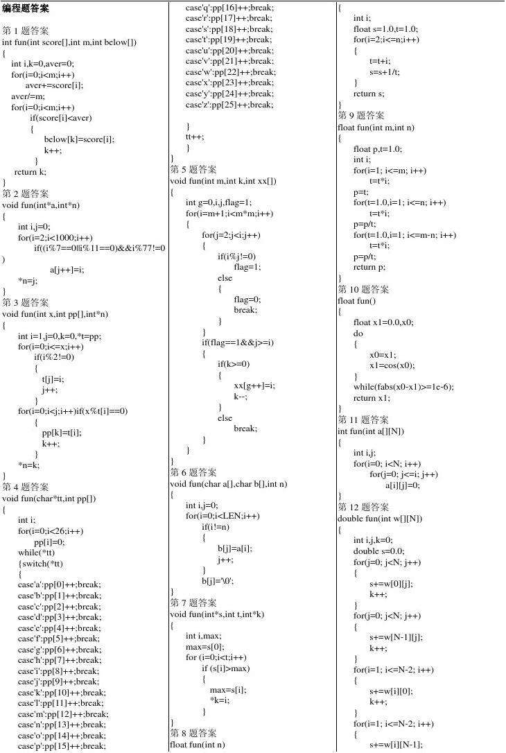 c语言基础程序100例(c语言经典程序100例讲解)