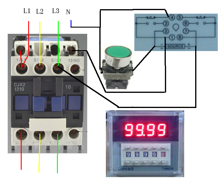 继电器怎么接线图(中间继电器怎么接线图)