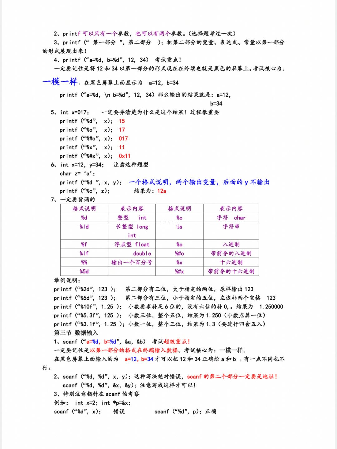 c语言基本知识的总结(C语言知识点归纳)